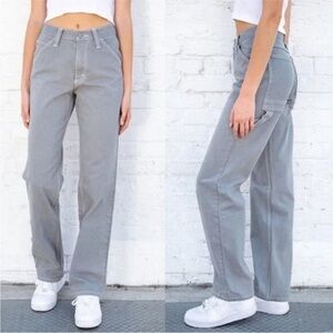 Brandy Melville Grey Cargo Jeans